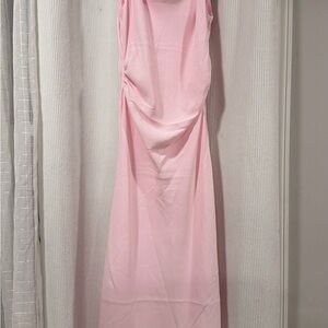 Bar III Soft Pink Women's Drape Neck Blouse